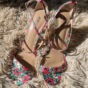 JustFab Strappy Sandal Heels